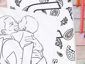 Free Download: Baba's Day Coloring, Cards, and Worksheet (Farsi Persian Father's Day Cards, Coloring Pages, Worksheet)