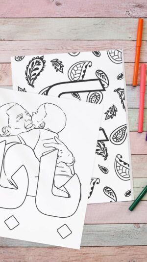 Free Download: Baba's Day Coloring, Cards, and Worksheet (Farsi Persian Father's Day Cards, Coloring Pages, Worksheet)