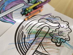 a picture of the coloring page for little kids with the letter آ álef