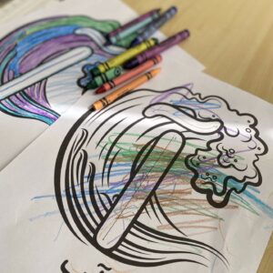 a picture of the coloring page for little kids with the letter آ álef